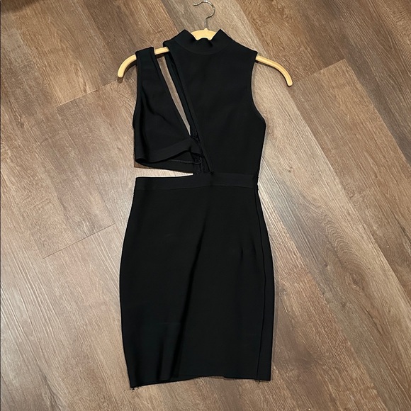 Herve Leger Dresses & Skirts - Herve Leger X Forever 21 Collab Black Dress with Cutout Design Bandage Bodycon
